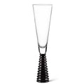 Black Stack Base Champagne Flute