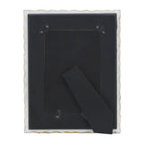 Photo Frame - White Marble Wood Jagged Edges, 4x6 in.
