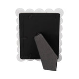 Photo Frame - Resin with Decorative Scalloped Edge: White / 4x6