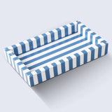 Blue Ivory Resin Inlay Vanity Tray 10x6 Guest Bathroom Decor: Blue White / 10x6