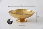 Monte Carlo Matte Gold Footed Bowl