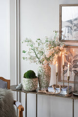 7.5x7.5x14.5" Verdant Whisper Ceramic Vase