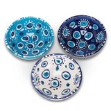 Eye Design Pinch Bowls-3 Assorted-3.25"D