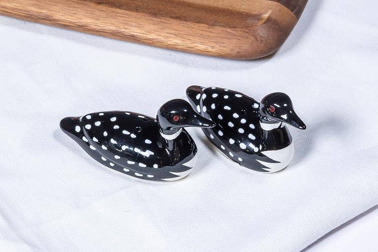 Loon Ceramic Salt & Pepper Shakers
