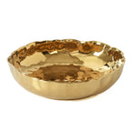 Portofino Gold Extra Large Shallow Bowl