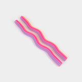 Wiggle Candles - Orange, Pink & Lav. (2 Pack) - 11" Tapers