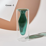 Nordic Hydroponic Colored Glass Vase: Green I
