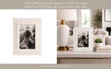 Marble Modern Beveled Edges Photo Frame - White, 4x6 in.