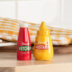 Ketchup & Mustard Ceramic Salt & Pepper Shakers