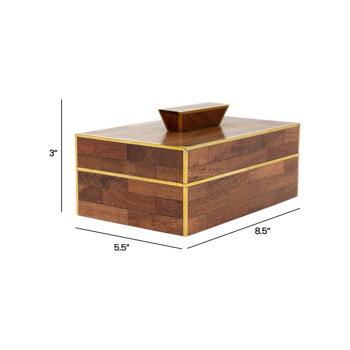 Zamora Mahogany and Gold Box