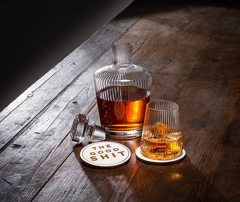 The Good Shit Ceramic Coasters, Set of 2
