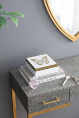 7x7x3" Butterfly Box - White