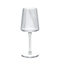 Optic Glass Wine Goblet