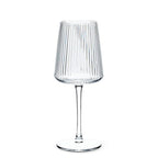 Optic Glass Wine Goblet
