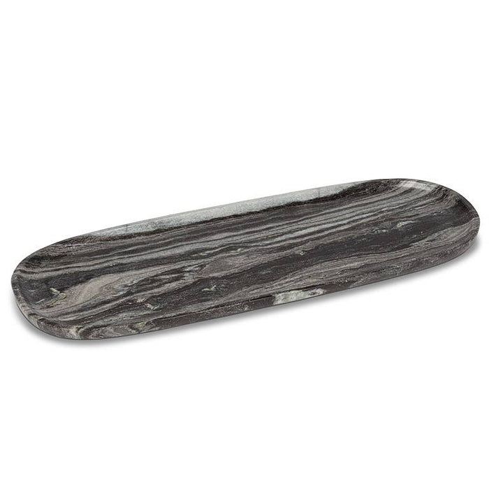 Black Marble Oblong Tray