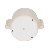 Plant Pot - White Ceramic Round Multi-Loop Arch Handle, 13in