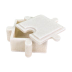 Bianco White Marble Puzzle Boxes, Set of 3