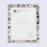 Mother of Pearl Picture Frames Pearlescent Ebony, 3 Sizes: 8x10