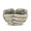 Cupping Hands Cement Planter, Small