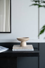 7x7x4" Marble Elegance Pedestal Bowl