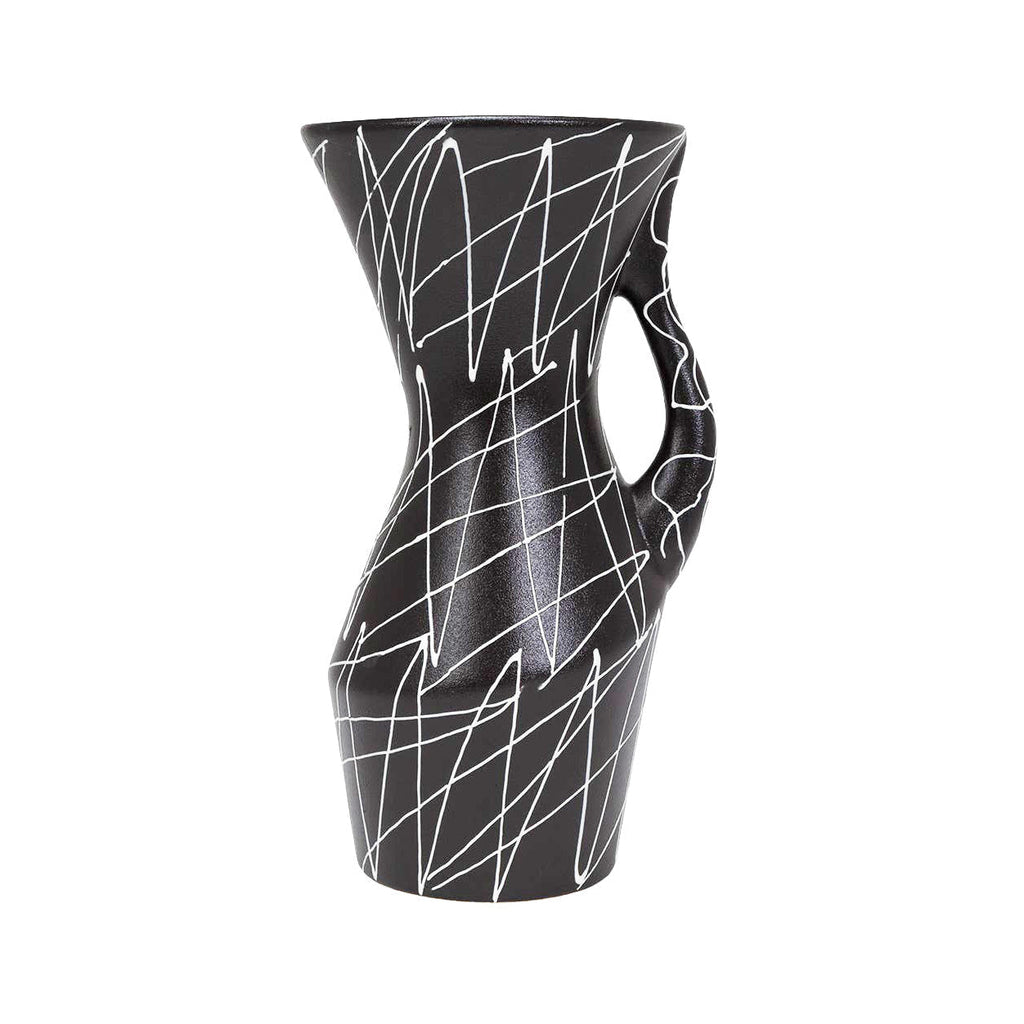 Cazden Black and White Tall Vase