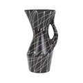Cazden Black and White Tall Vase