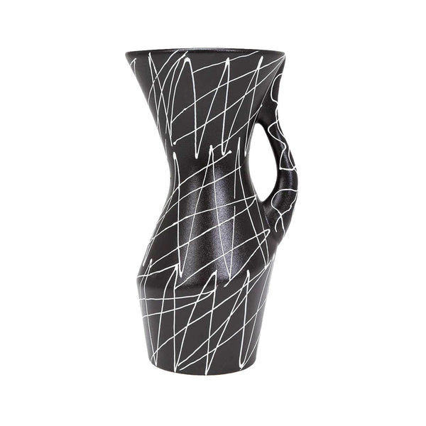 Cazden Black and White Tall Vase