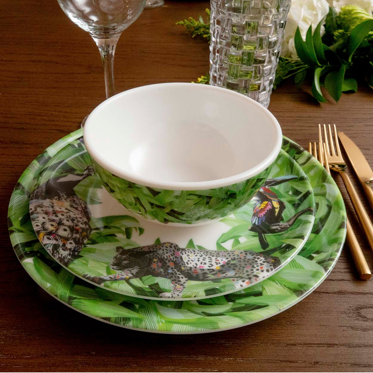 Pura Vida Melamine Starter Set, 12-Piece (Service for 4)