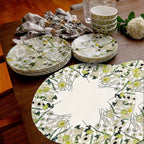 Cream Floral Garden Melamine Hostess Set, 20-Piece (Service for 4)
