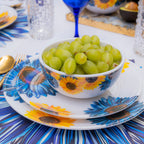 Blue Sunflower Melamine Starter Set, 12-Piece (Service for 4)
