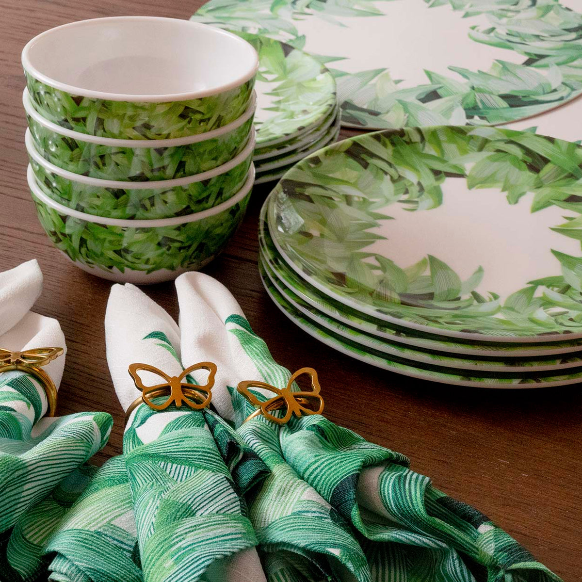 Pura Vida Melamine Hostess Set, 20-Piece (Service for 4)