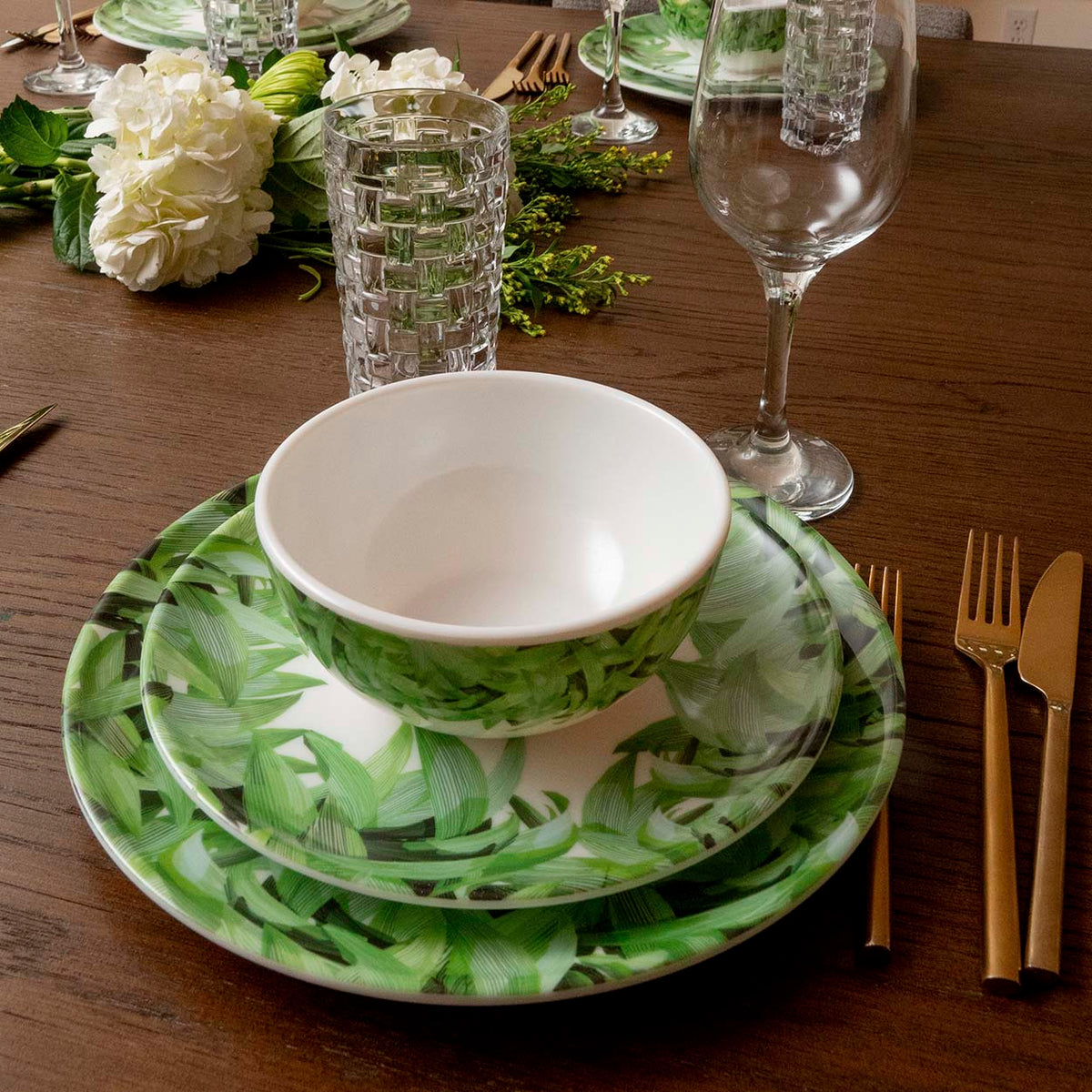 Pura Vida Melamine Starter Set, 12-Piece (Service for 4)