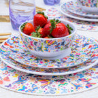 Multicolor Butterflies Melamine Starter Set, 12-Piece (Service for 4)