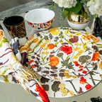 Auburn Bouquet Melamine Hostess Set, 20-Piece (Service for 4)