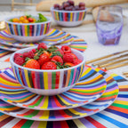 Multicolor Starburst Melamine Starter Set, 12-Piece (Service for 4)