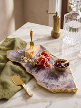 Dazzle Irregular Onyx Cheese Board: Amethyst