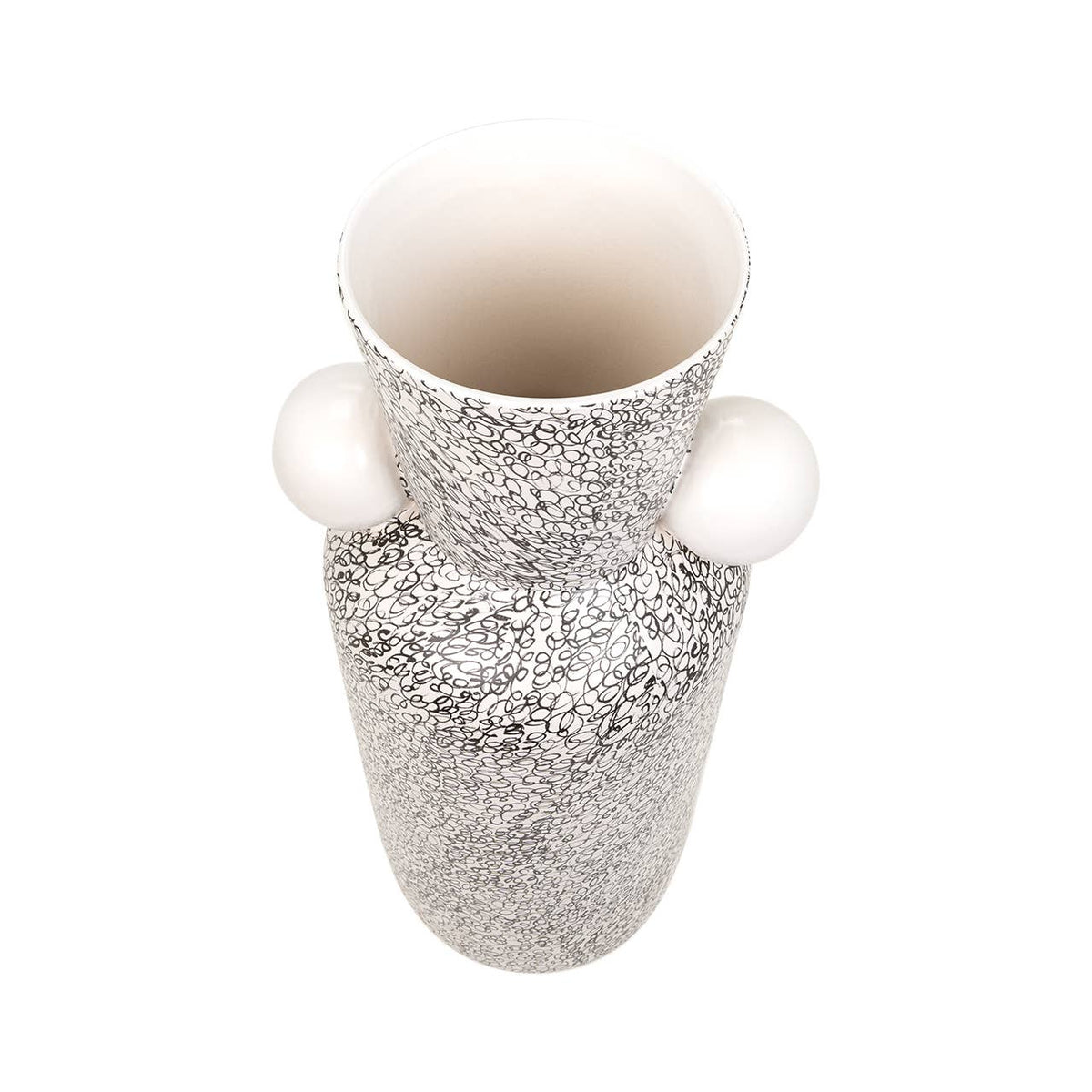 Eridan Black and White Statement Vase