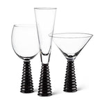 Black Stack Base Wine Goblet