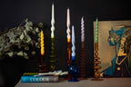 Sage Spiral Taper Candles, Set of 3