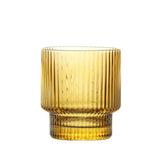 Ribbed Old Fashion Glass 340ml, Set of 4: Clear