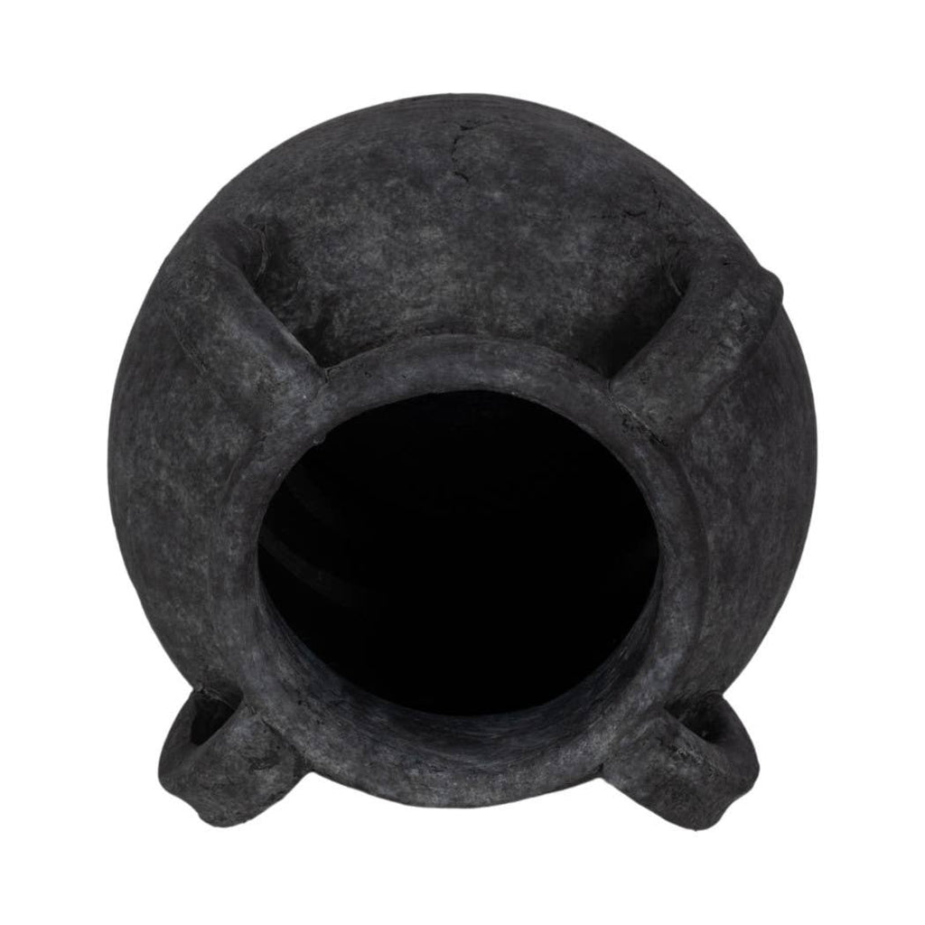 Black Amphora Multi-Handle Vase