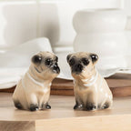 Pug Ceramic Salt & Pepper Shakers