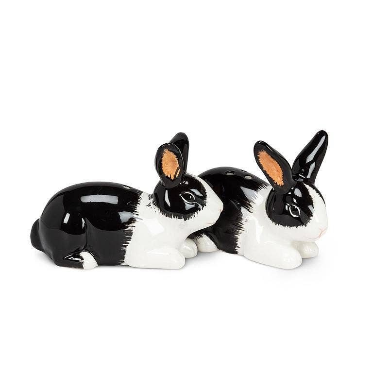 Dutch Rabbit Ceramic Salt & Pepper Shakers