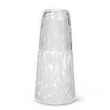 Fused Dots Bedside Carafe & Cup-8.5"H(24oz): White