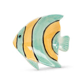 Small Striped Fish Dish-Turquoise-3"L