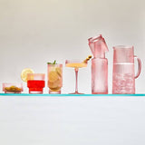 Ribbed Highball Glass 420ml, Set of 4: Clear
