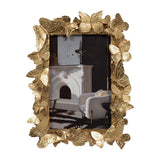 Photo Frame - Gold Resin Butterflies Border,  4x6 in.