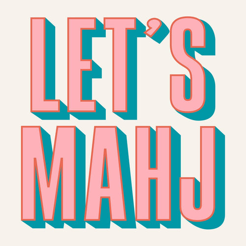 'Let's Mahj' Cocktail Napkins, Set of 20