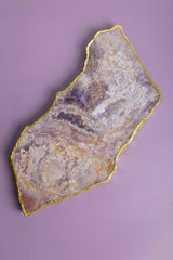 Dazzle Irregular Onyx Cheese Board: Rose Quartz