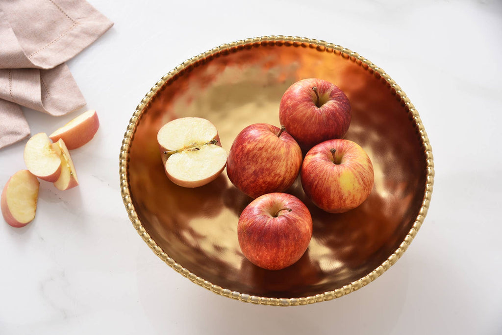 Monte Carlo Matte Gold Footed Bowl